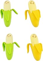 Vista 1 de yueton Paquete de 4 juguetes de goma para niños, diseño de plátano