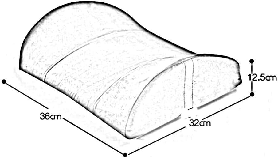 Lumbar Pillow - Comfort Memory Foam Back Pad - Office, Car and Chair, Standard, Waist Support Pillow