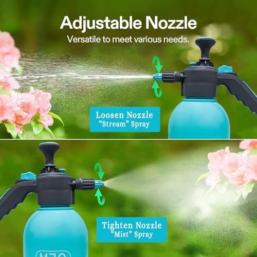 Image of OEM Heavy Duty 2L Pressure Spray Pump for Plants - Adjustable Mist & Jet Flow, Garden Sprayer Bottle for Watering, Cleaning, Fertilizer, Pesticide & Car Wash (Multipurpose Use)