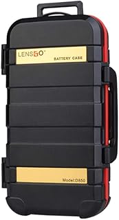 Yaazero LENSGO D850 Memory Card Case Battery Storage Box r 2 Camera Batteries 4 SD Cards 8 TF Cards 2 CF/XQD Cards