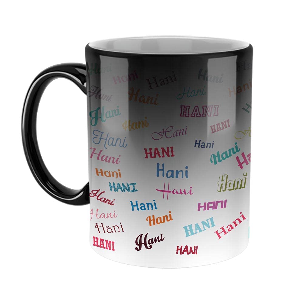FurnishFantasy Customised Happy Birthday Ceramic Color Changing Coffee Mug - Best Birthday Gift for Son, Daughter, Brother, Sister, Gift for Kids, Return Gift - Color - Magic Mug, Name - Hani (B09BBPQD5K) Amazon Price History, Amazon Price Tracker