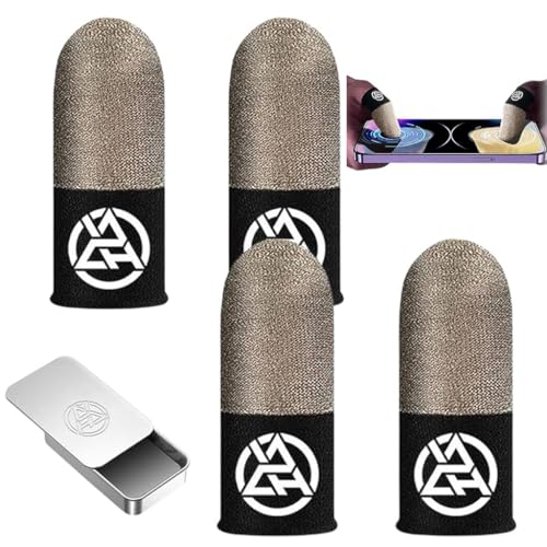 ZORBES® 4Pcs Gaming Finger Cot Gaming Finger Sleeves High Sensiti...