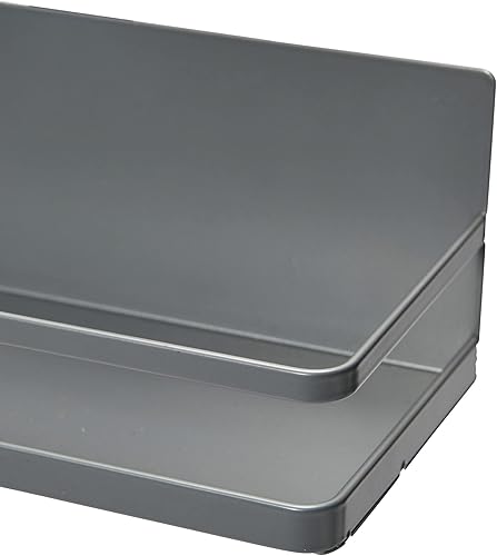 Miniatura 10 de Household Essentials Organizador de especias magnético de metal, gris