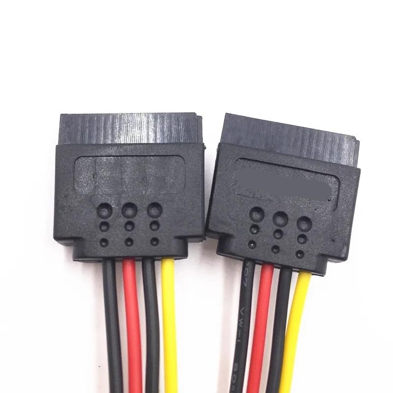 Cable divisor de energía SATA II 15Pin macho a 2 hembra 20cm miniatura 3