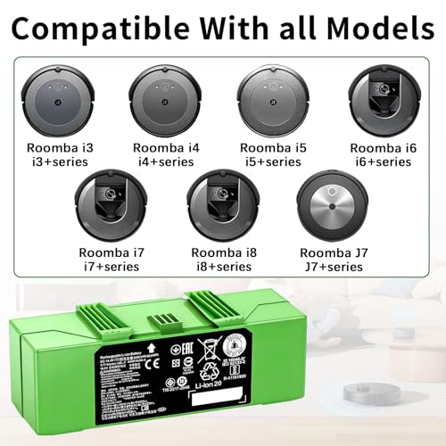 Image of 5600mAh for roomba Battery ABL-F Replacement for irobot roomba i8 i8+ i7 i7+ J7 J7+ i3 i3+ i4 i5 i6 e5 e6 Series 3150 3158 3550 3556 3558 e5 e5150 e5152 e5154 e5158 e6 6198 e6198