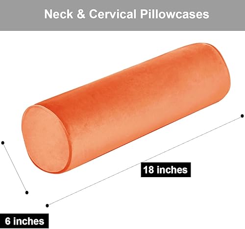 Miniatura 3 de Fundas de almohada cilíndricas redondas para el cuello con cremallera, fundas de almohada cilíndricas redondas para dormitorio, sala de estar, sofá,