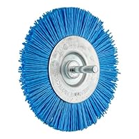 PFERD Rundbürste ungezopft RBU fein (BLUE) | Ø 100 mm Schaft-Ø 6 mm BLUE-Filament-Ø 1,10 mm | 43740169 – für Bohrmaschinen