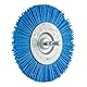 PFERD Rundbürste ungezopft RBU fein (BLUE) | Ø 100 mm Schaft-Ø 6 mm BLUE-Filament-Ø 1,10 mm | 43740169 – für Bohrmaschinen