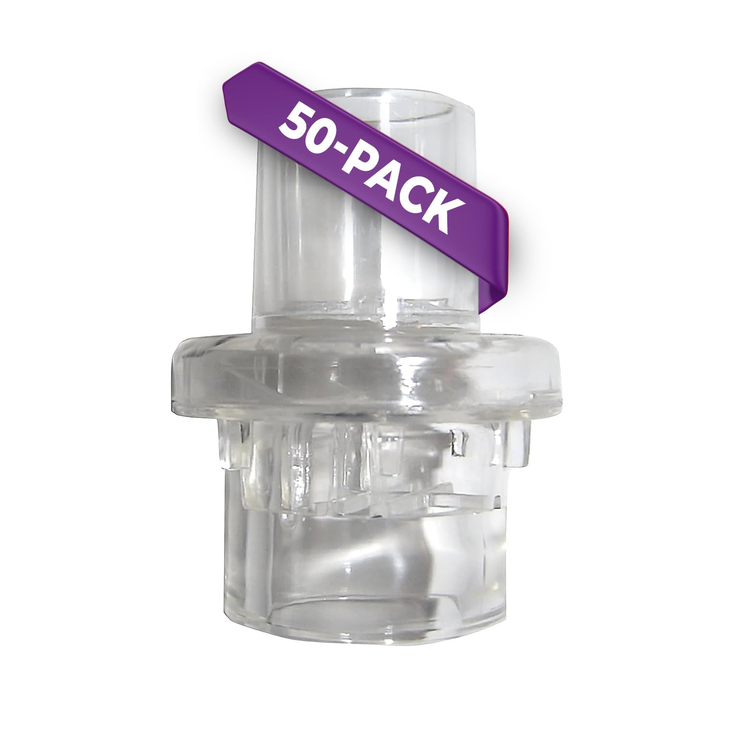 Kemp USA Ambu CPR Mask One-Way Replacement Valve Filter Training Emergency First Aid Medical Supply Survival Gear Durable Transparent Resuscitation Valve Pack (50)