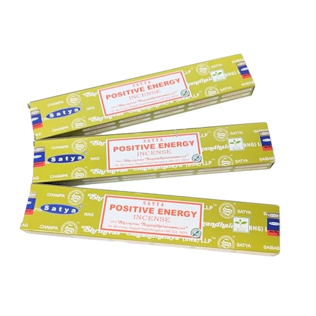 Jrose Collections White Satya Positive Energy Incense Sticks – 3 X 15G Boxes With Jrose Incense Stick Burner – Uplifting Aromatherapy For Meditation, Relaxation, Home Fragrance & Spiritual Use