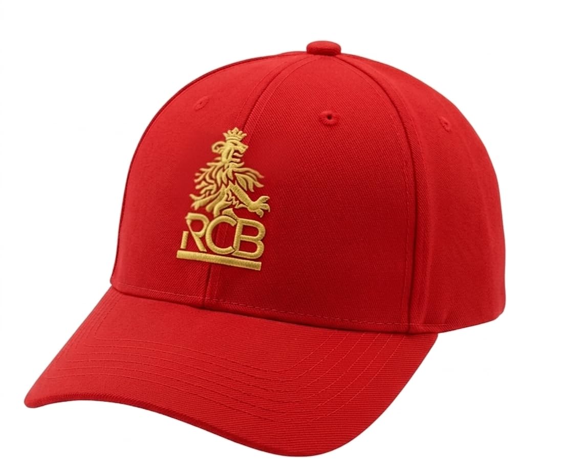 Cap with Gold Embroidered Lion Logo, Cricket Fan Merchandise-image-24