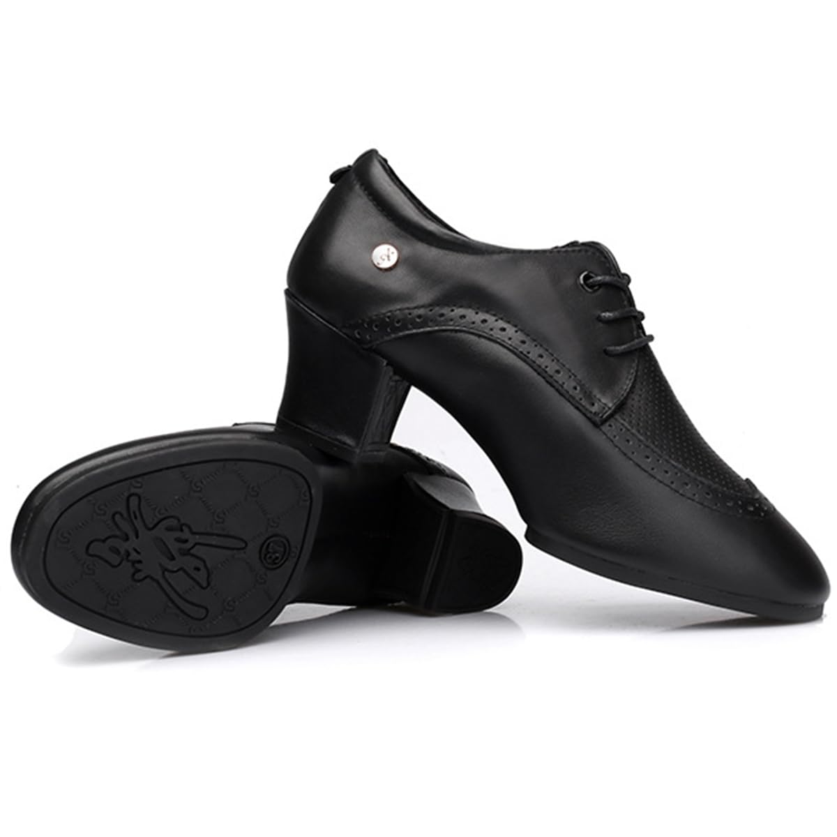 Mujer Zapatos de Baile Latino Tacón 5cm Salón Cerrados Zapatos de Baile Salsa Bachata Tango para Principiantes Profesores de Danza