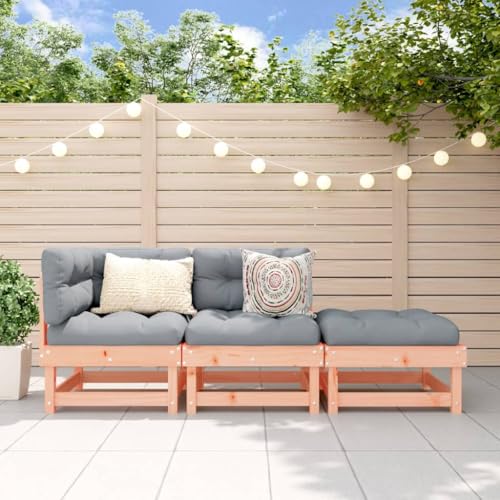 Xichuzi Juego de Muebles de jardín 3 pzas Madera Maciza Abeto Douglas, Conjunto Jardin Exterior, Muebles Jardin Exterior, Conjunto Terraza, Terraza Exterior Chill out   825413