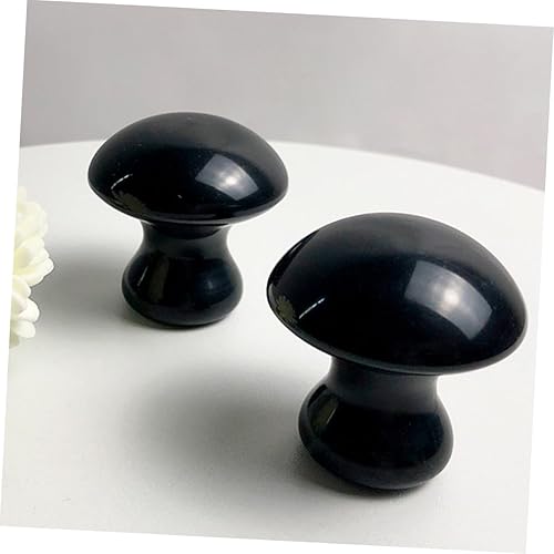 Miniatura 2 de ABOOFAN Herramienta de masaje de piedra para raspar la piel, herramienta de masaje de hongos, herramienta de masaje facial de rocas calientes,