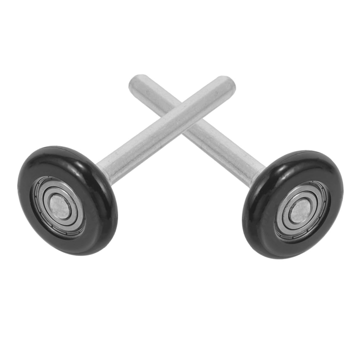 2 pièces Lot de Roulettes de Porte de Garage Nylon Silencieuses Lisses avec Tige Remplacement pour Portes Résidentielles Fonctionnement Stable et Léger