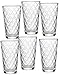 Price comparison product image Ritzenhoff & Breker Lawe Diamond Long Drink Glasses Set of 6 400 ml Each Clear Glass 400 ml