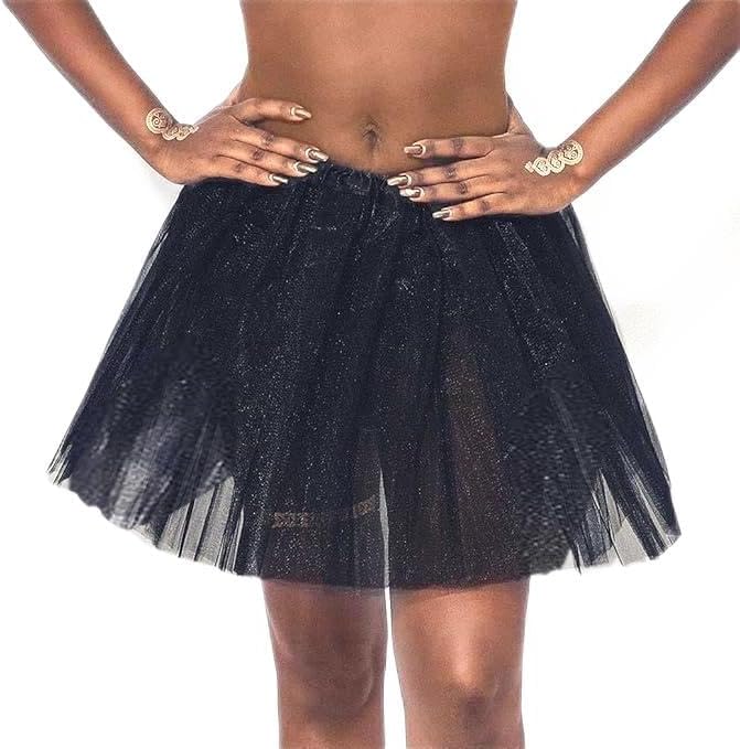 4 Layered Tutu Dance Skirt Rave 1920s Ballet Skirts Costume Dress Tutus for Women and Girls