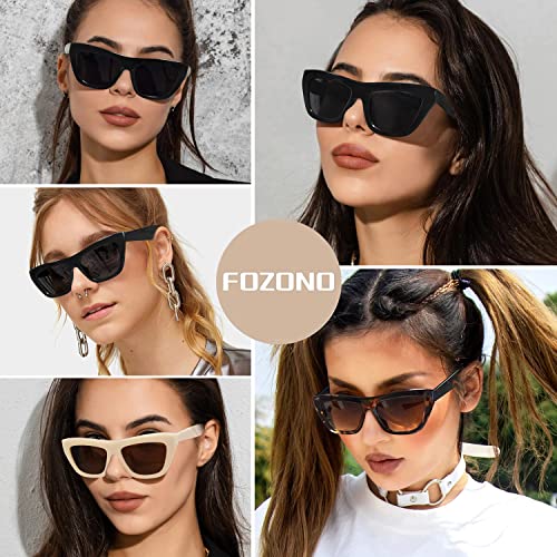 Trendy Square Cat Eye Sunglasses for Women Retro Vintage Cateye Frame Sun Glasses UV400 Protection2