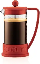 Prensa francesa Bodum Brazil, 1 litro, Warm Red