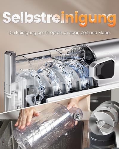 Slush Maschine ohne Eis, EASTPLUS NEU 2025 – Slushie Maker 2 L mit Schnellgefrierung, 6 Programmen & Selbstreinigung – Für Slushies, Margaritas, Milchshakes & mehr – Bild 7