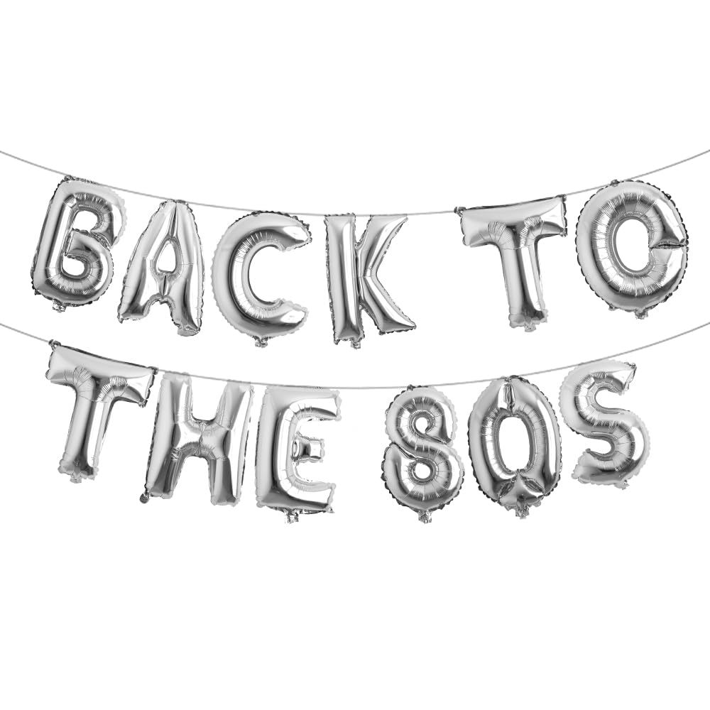 Back To The 80s Balloon Banner 80s 90s Birthday Party Banner Retro Party Balloon 80s Party Decorations 80s Party Supplies 80s Themed Party Hip Hop