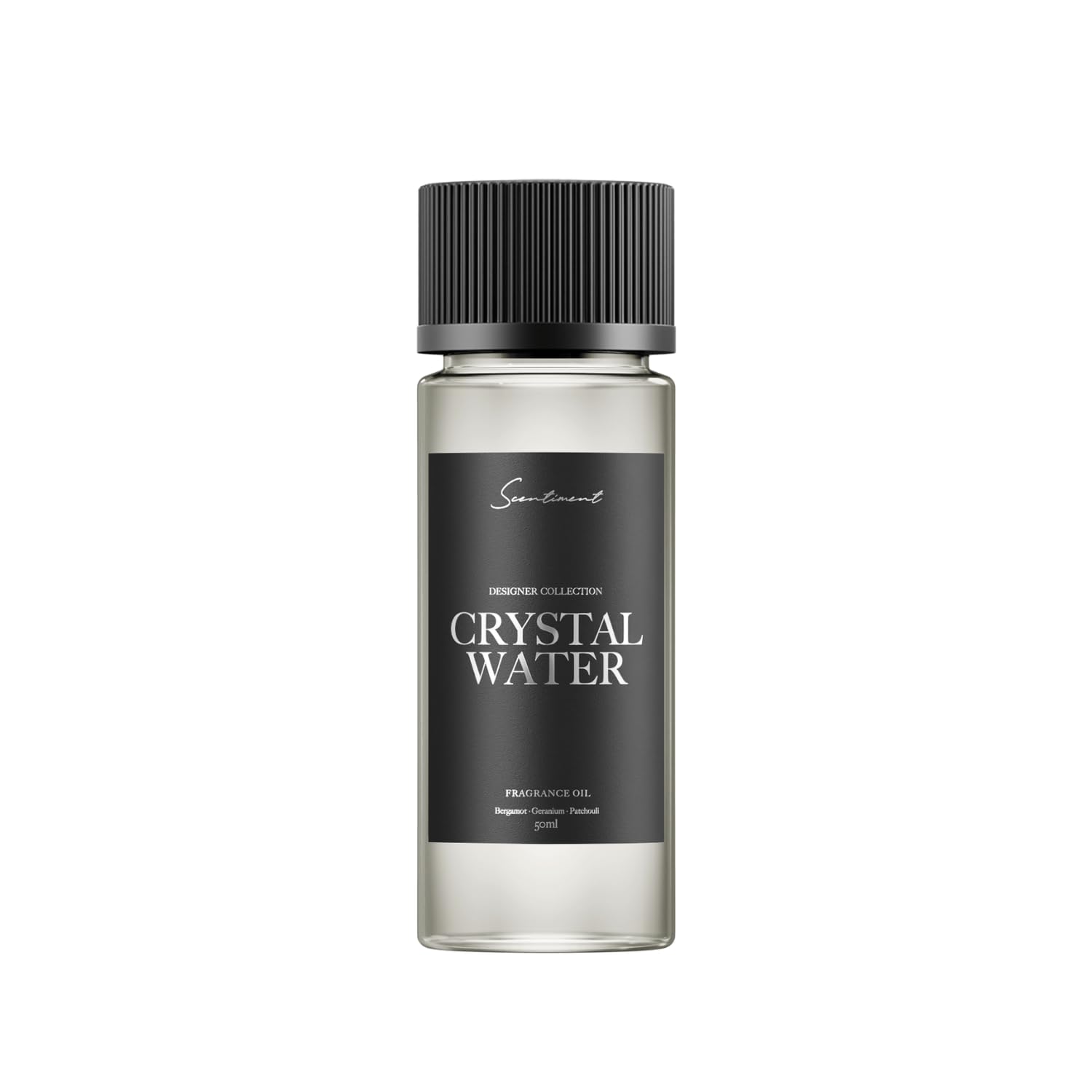 Scentiment - Crystal Water Designer Collection Diffuser Oils | Aromatherapy Home Fragrance | Luxurious Scent with Notes of Bergamot, Geranium, Patchouli (50 mL)