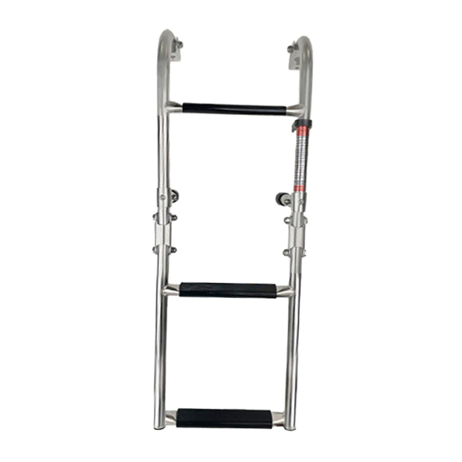 Échelle de Bain Télescopique pour Bateau, échelle de Quai Pliable, Marchepied de Bain Antidérapant pour Yacht