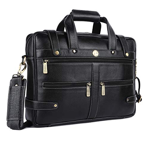 HAMMONDS FLYCATCHER Laptop Bag Premium Leather Travel Bag for Men Fits Up to 14/15.6/16 Inch