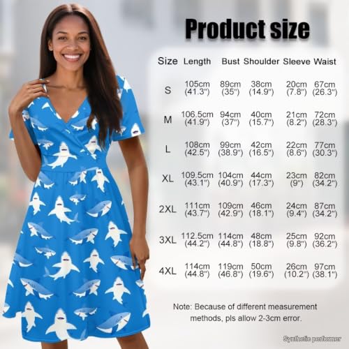 Image of Women's Summer Dresses Short Sleeve Formal Dresses with Pockets | Lightweight polyester fabric delivers cool airflow during hot summer outdoor activities