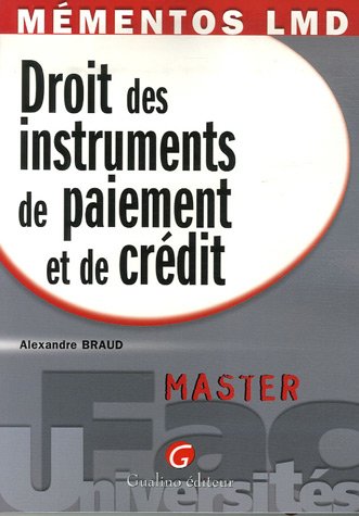  Droit des instruments de paiement et de crédit Gratuit