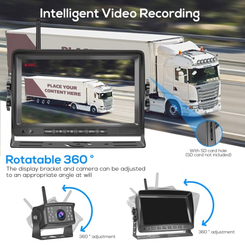 Podofo Kit Telecamera Retromarcia Wireless con