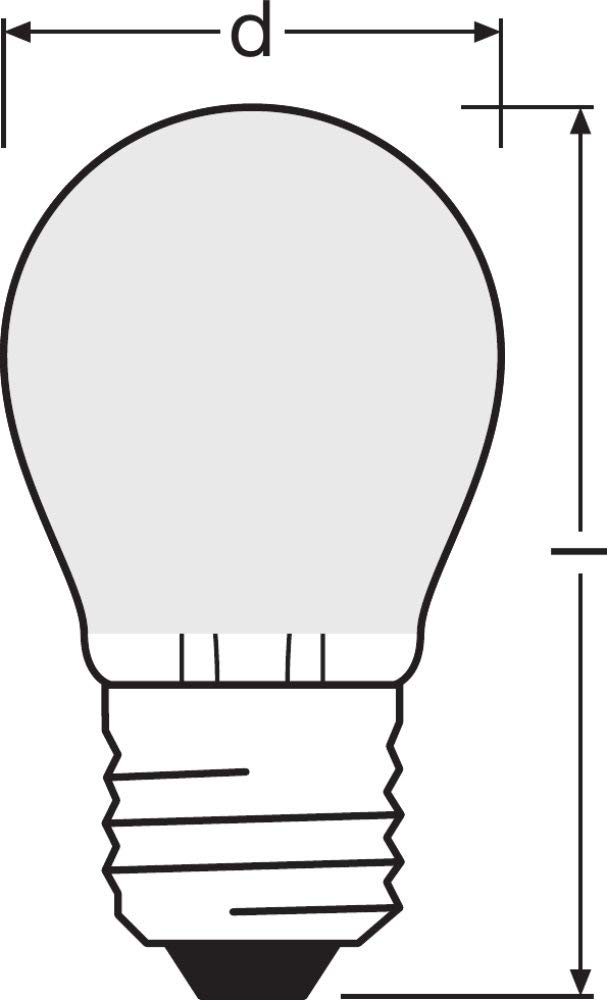 OSRAM LED STAR CLASSIC P Lote de 10 x Bombilla LED, Casquillo E14, 2700 K, 3,30 W, Equivalente a 25W, mate, Blanco cálido