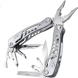 Anukmpa Multi Function Gear for Men Best Multi-tool Kit|| Backpacking-Screwdriver/Wire Cutte/Can & Bottle Opener|| Camping/Travel/Outdoor/Gerage.