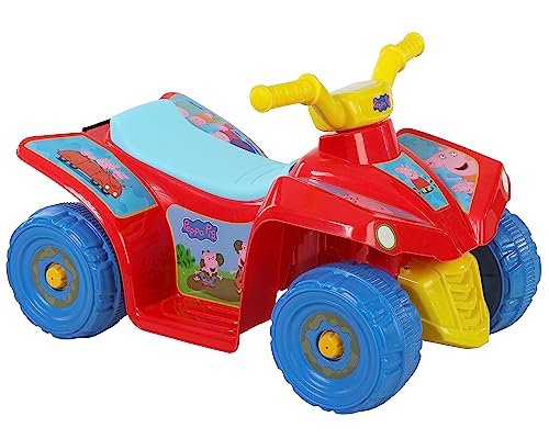 Image of Dynacraft Peppa Pig 6-Volt Unisex Kids Ride-on for Age 1.5-3 Years