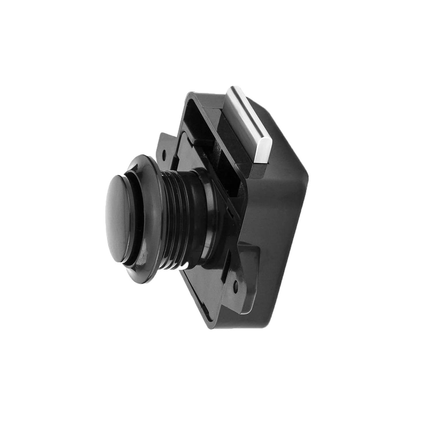 Schlüssellos RV Schrankschlösser mit Groß Push Button, ABS RV Cabinet Catch Verriegelung für RV Wohnmobile Wohnmobil-Anhänger Wohnwagen Van Yachten Boote (Schwarz 5 Stück)