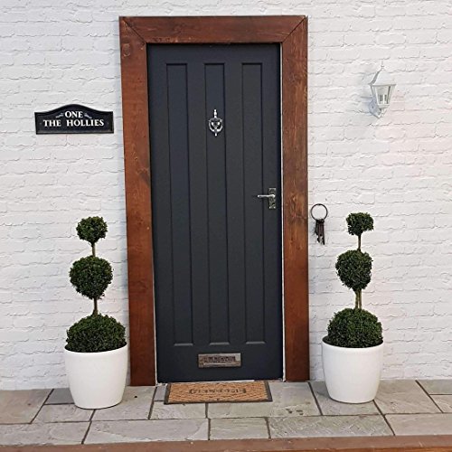 Bentleys of Pontefract Ltd TWO Buxus Ball Triple Planter Set Including Planters Roto 28 High Gloss White