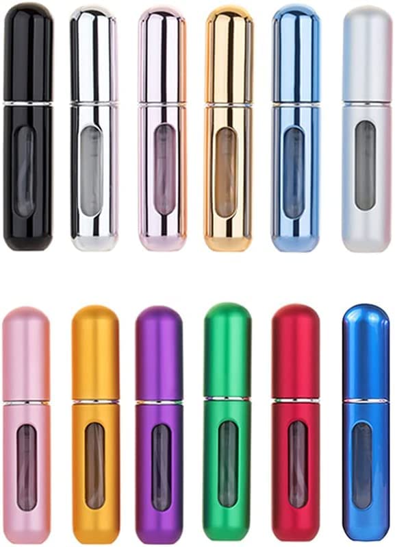 JJLFresheners Mini-Zerstäuberflasche 5 Ml – Nachfüllbare Duftpumpe Für Reise & Handtasche (hellschwarz)