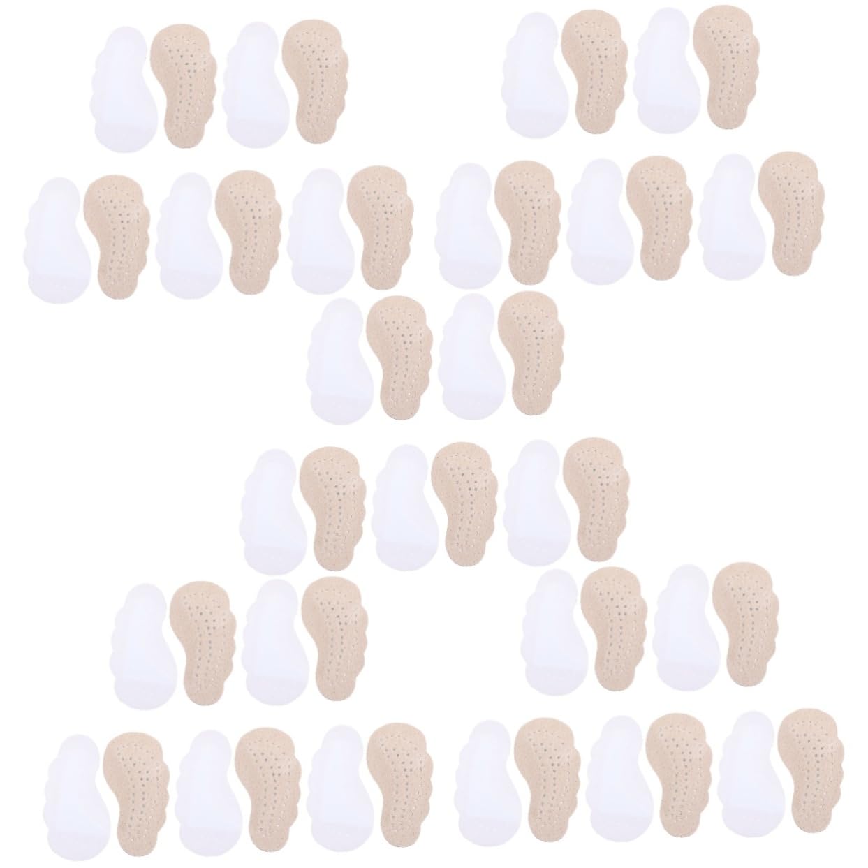 Baluue 25paare Fersenpolster Für High Heels Antirutsch Einlegesohlen Für Damen Feuchtigkeitsabsorbierende Vorderfuß-pads Für Sandalen Und Schuhe