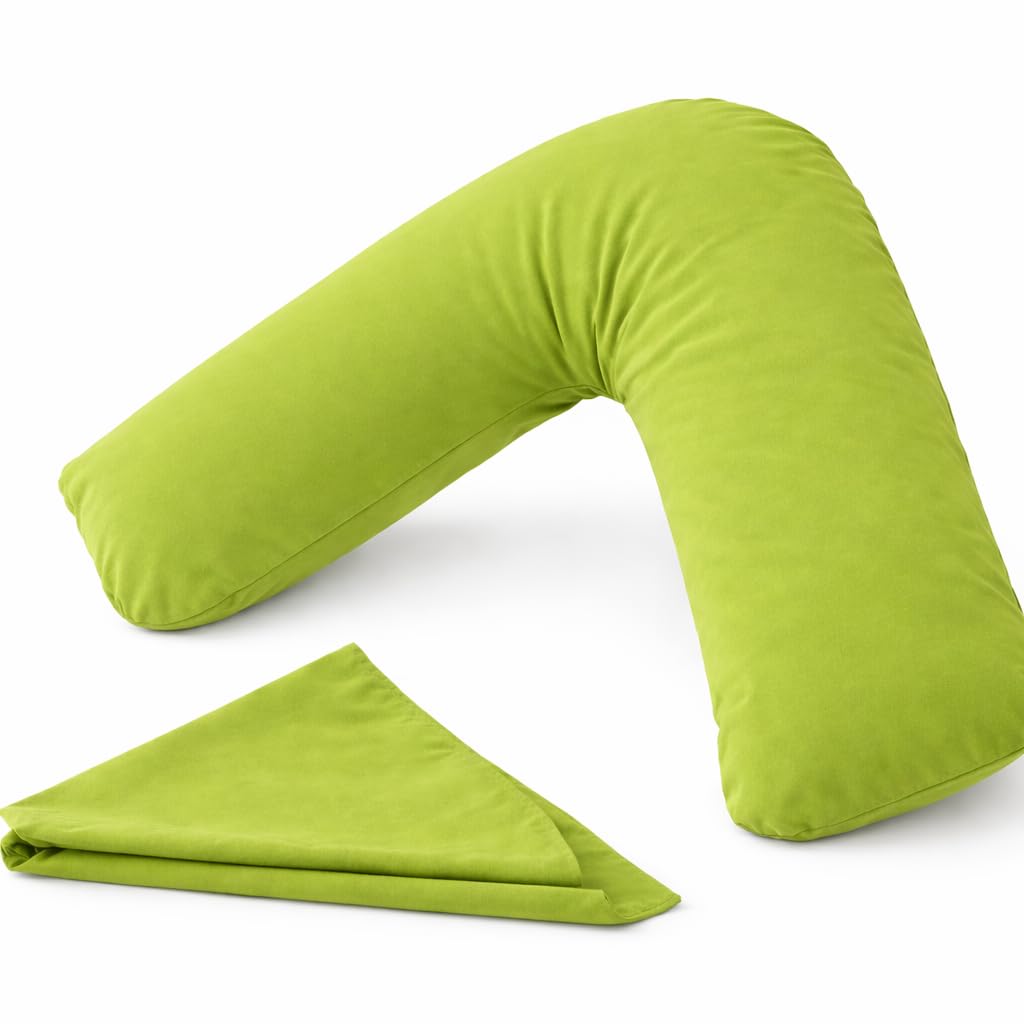 HASSTEX NEW MEDICAL Living Orthopaedic V Shaped Support Lime Colour Pillow Case Only
