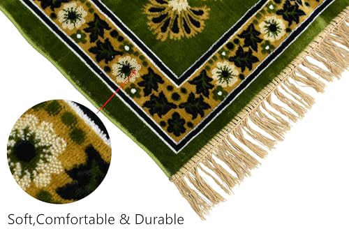 Image of Janamaz Prayer Mat - Turkey Soft Velvet Namaz Mat | Premium Aasan for Daily Salah, Janimaz Namaz, Comfortable & Durable Prayer Mat | 44x27 Inch, (14)