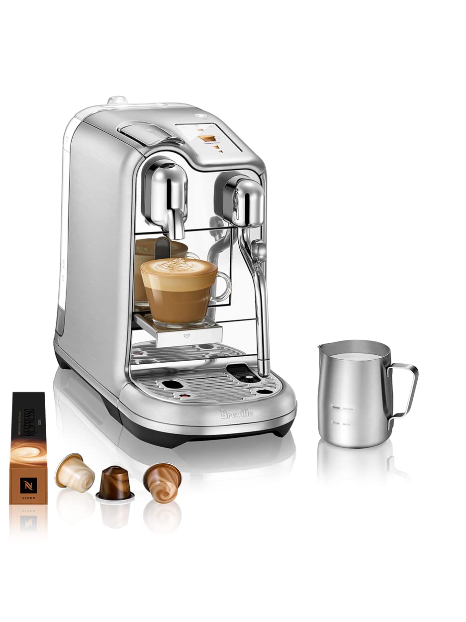 Sage Appliances Macchina da caffè Nespresso Creatista Pro di macchina per caffè espresso a capsule, SNE900, acciaio inossidabile spazzolato