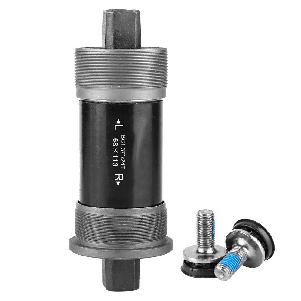 Wincal Quare Hole Axis-Bicycle Bottom Bracket with Square Taper Spindle Crank Quare Hole Shaft Bicycle Parts(68 * 113mm)