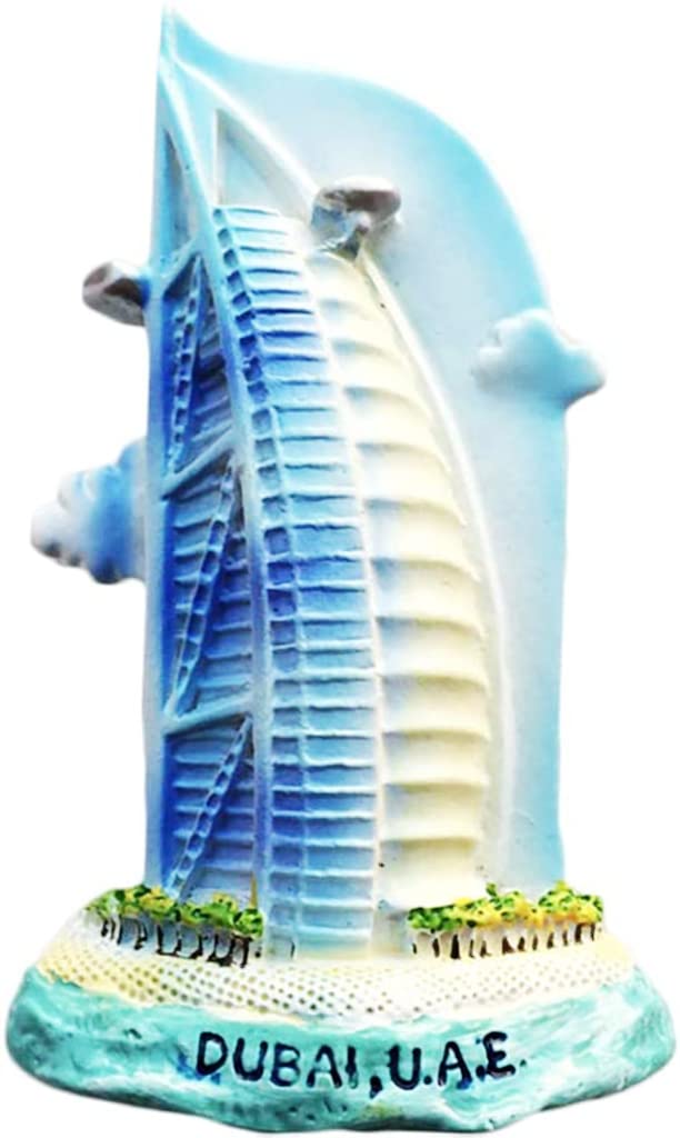 Altko Dubai U.a.e Burj Al Arab Dubai Magnet Fridge Refrigerator Magnet Decoration Sticker Souvenir Resin Crafts Kitchen Whiteboard
