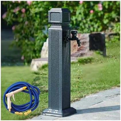 Stainless Steel Garden Water Tap - Square Design for Lawn & Patio Irrigation, Durable Courtyard Faucet, Outdoor Watering Solution for Gardens & Lawns