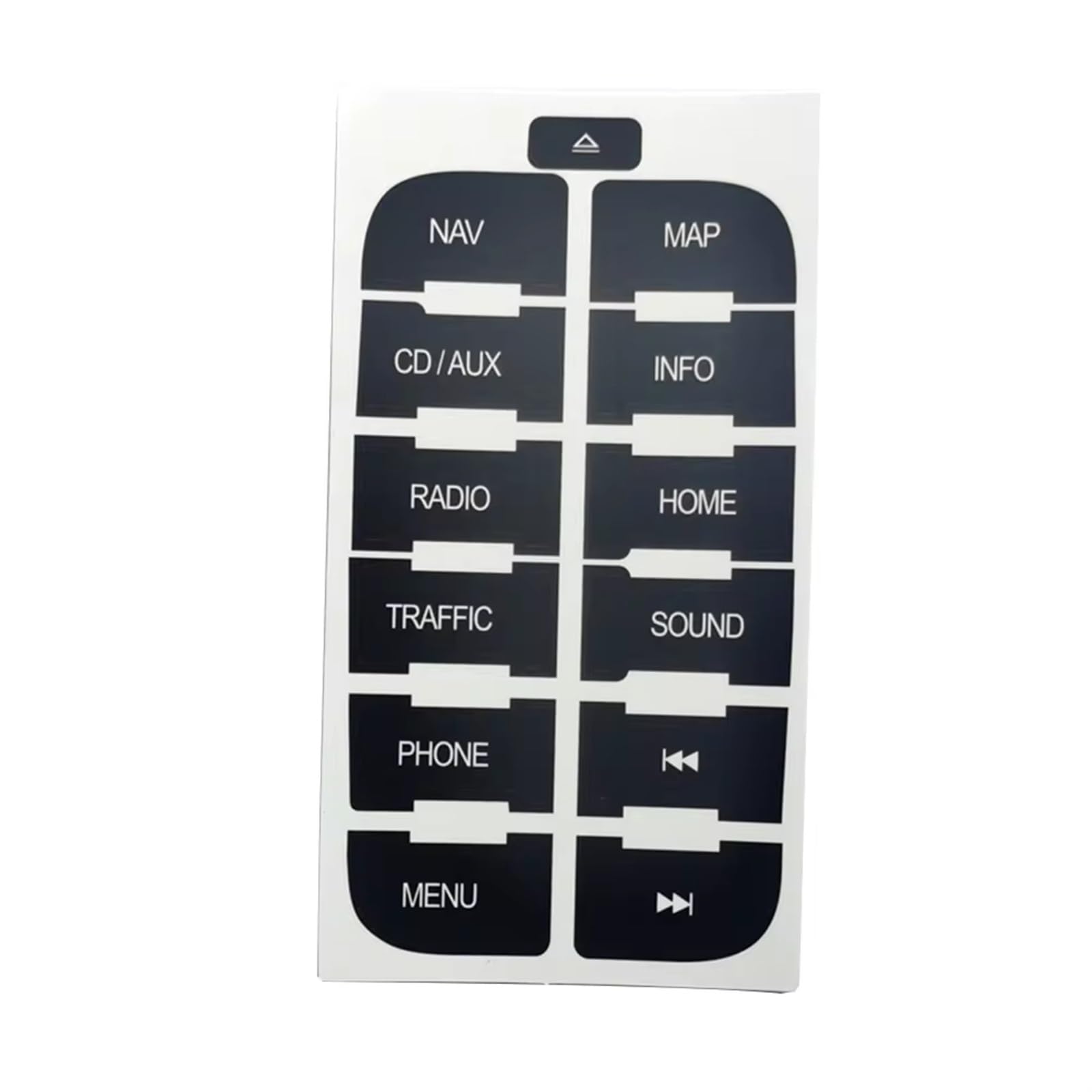 Button Repair Sticker Compatible with for S-Max 2011 Car Accessories Button Decal Sticker for Radio Navi Stickers to Repair