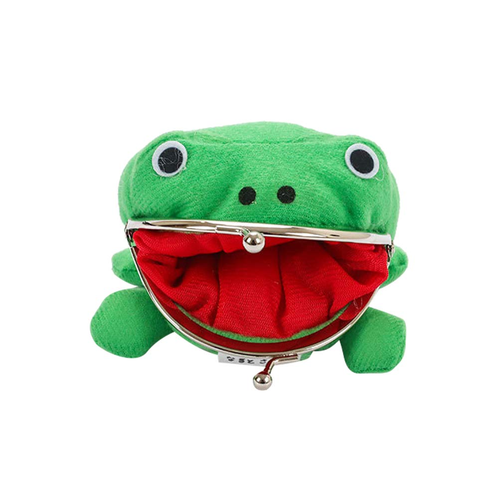 BEAUTYBIGBANG Portefeuille Grenouille Verte Mignonne – Peluche Cosplay Naruto – Sac Monnaie Kawaii