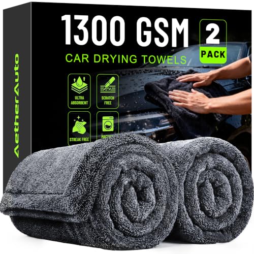 AetherAuto 1300GSM Edgeless Drying Towels