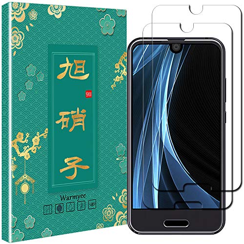 AQUOS R Compact SHV41 SH-M06ガラスフィルムWarmyee フィルム 強化ガラス 液晶保護フィルム
