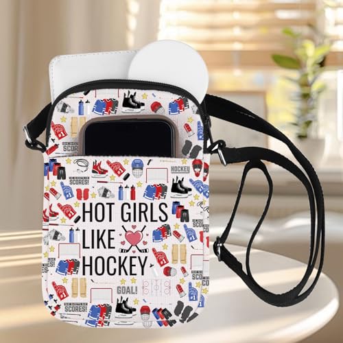 ZJXHPO Hockey Cross Body Bag Hockey Lover Player Gift Hockey Mom Messenger Bag Hockey Coach Instructor Appreciation Gift4
