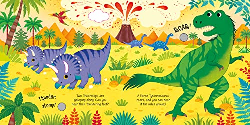 Dinosaur Sounds: Discover the Sounds of Dinosaurs with Fun Noises and Charming Illustrations for Little Explorers (Sound Books) - Image 3